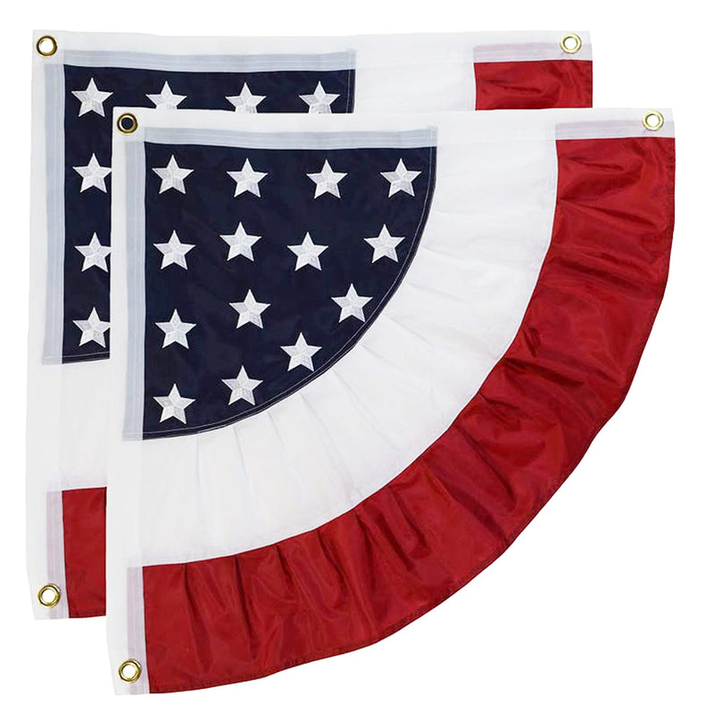 American Flag Corner Bunting Set of 2