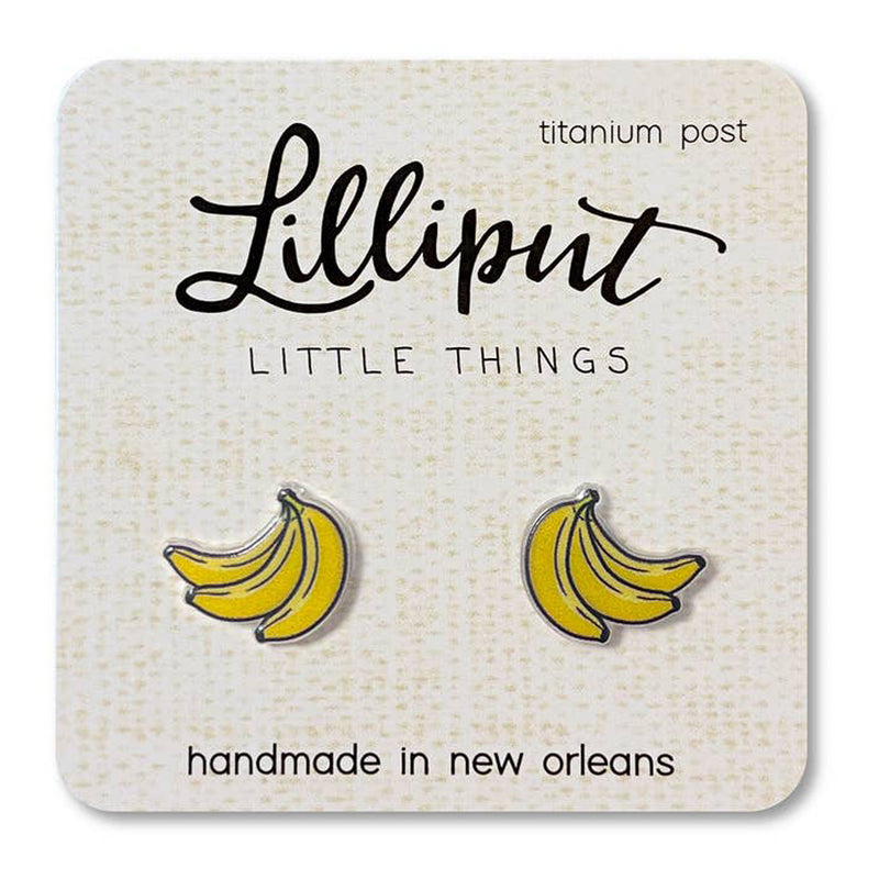 Banana Bunch Lilliput Post Earrings