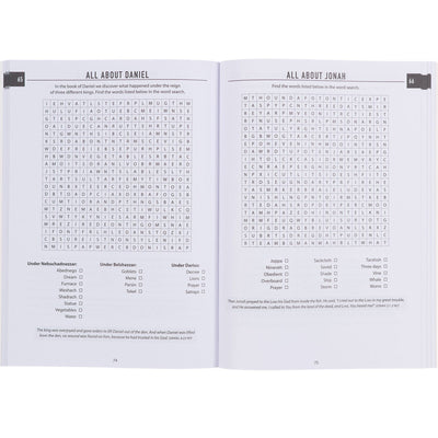Bible Word Searches Softcover Book inside pages