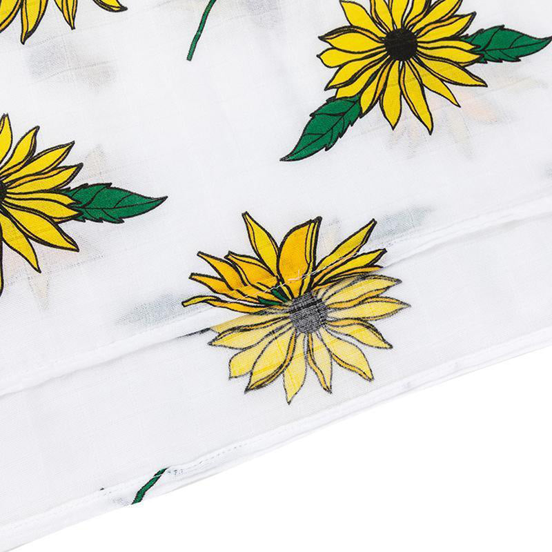 Black Eyed Susan Baby Swaddle Muslin Receiving Blanket