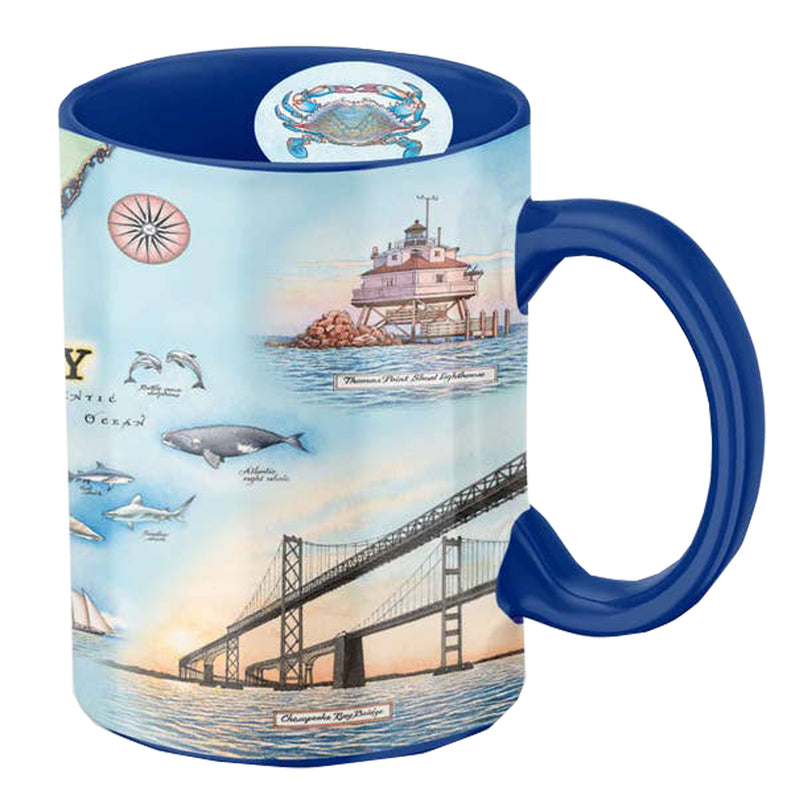 Chesapeake Bay Map Ceramic Coffee Mug