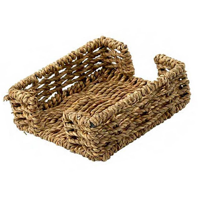 Square Coaster Holder Seagrass Woven