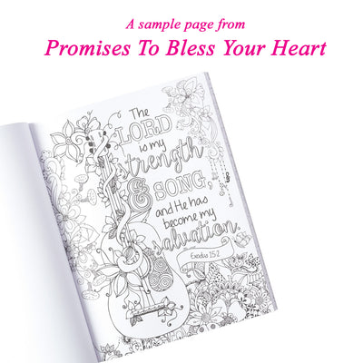 Christian Coloring Book - Promises to Bless Your Heart inside page