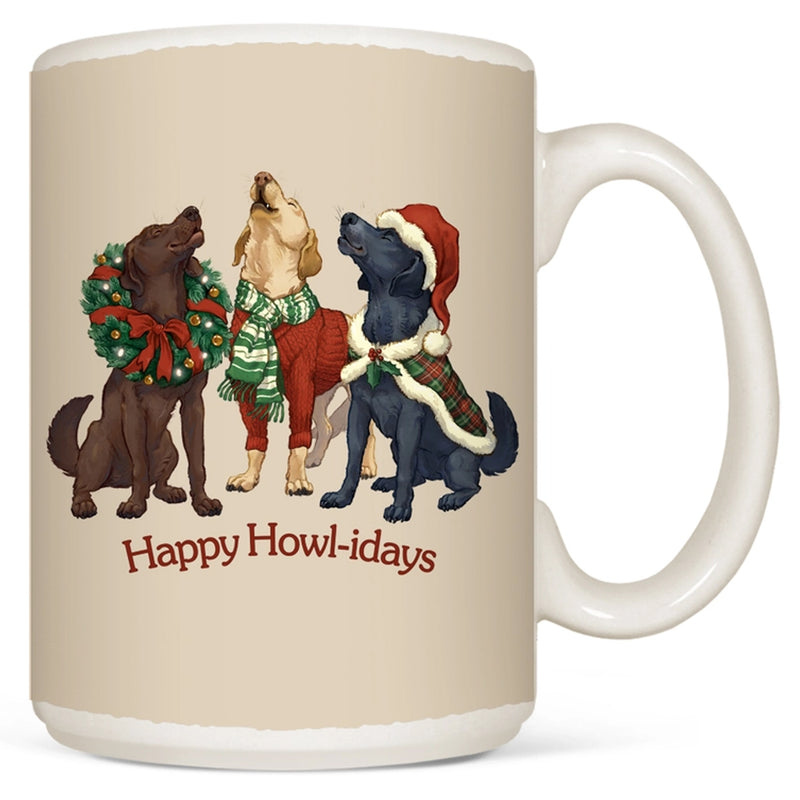 Seasonal Fun 15oz Coffee Mug - Christmas Dogs - Happy Howl-idays