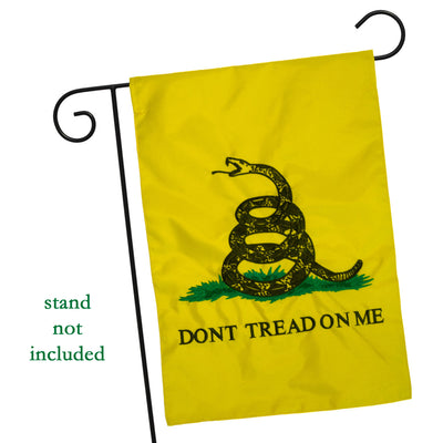 Don't Tread On Me Embroidered Flag Garden Yellow