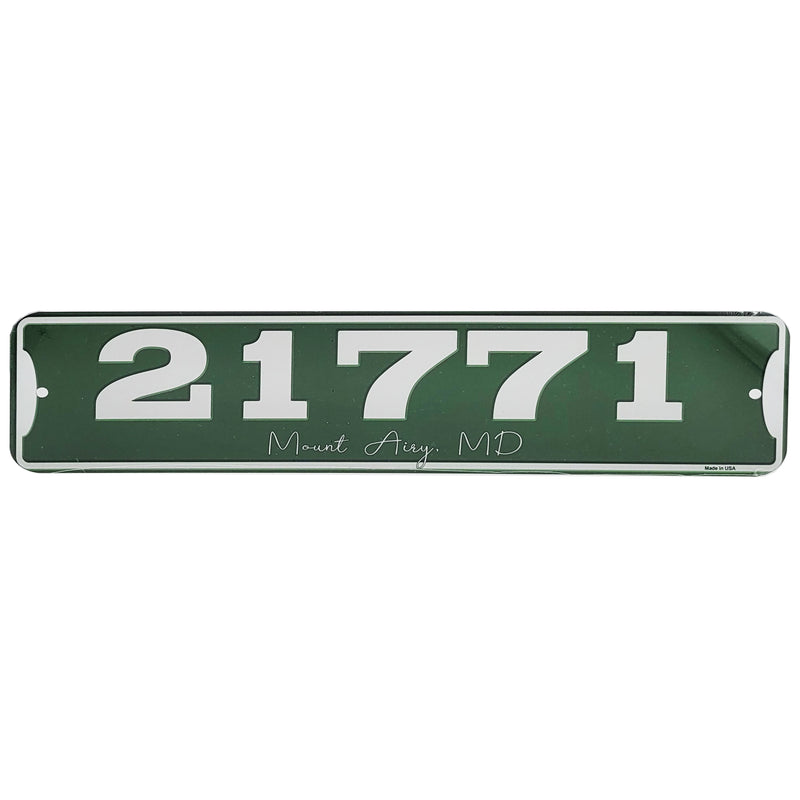 Zip Code & Town Aluminum Signs - 21771 Mount Airy, MD