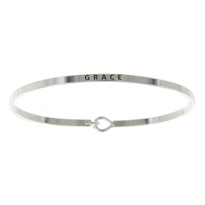 Grace Bangle Bracelet - Silver