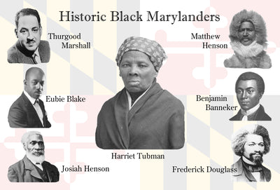 historic black marylanders postcard