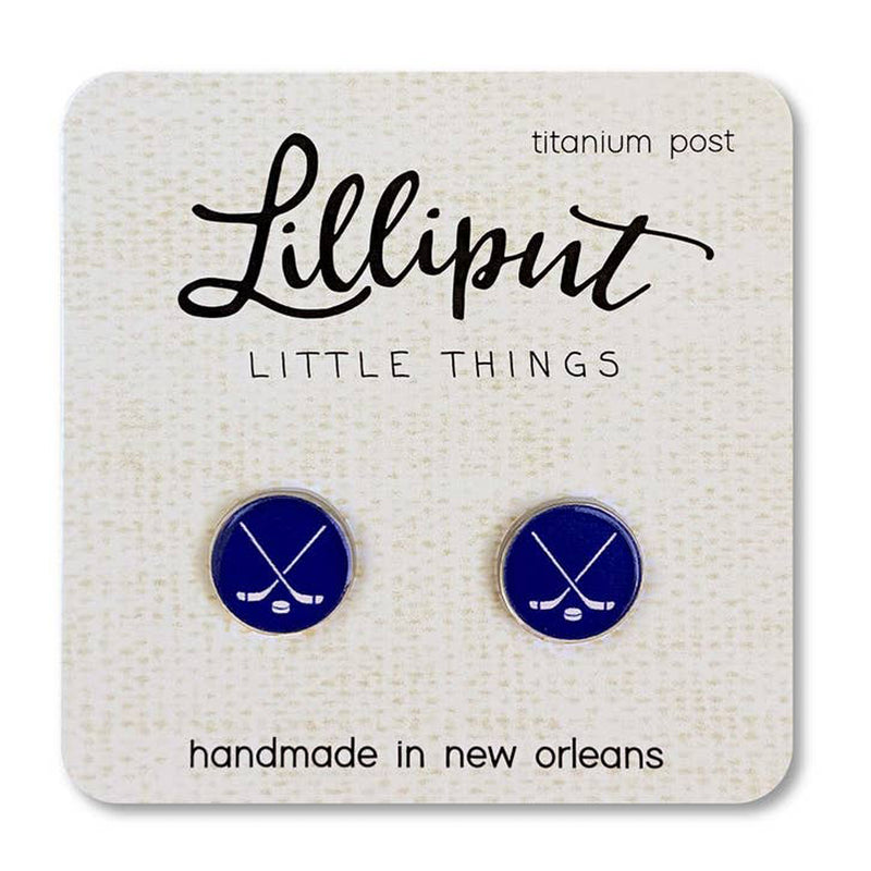 Hockey Lilliput Post Earrings