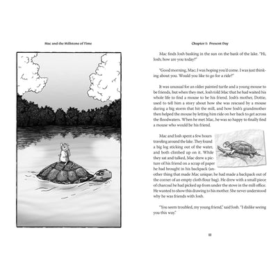 Mac and the Millstone of Time Children's Book Pages 10 and 11