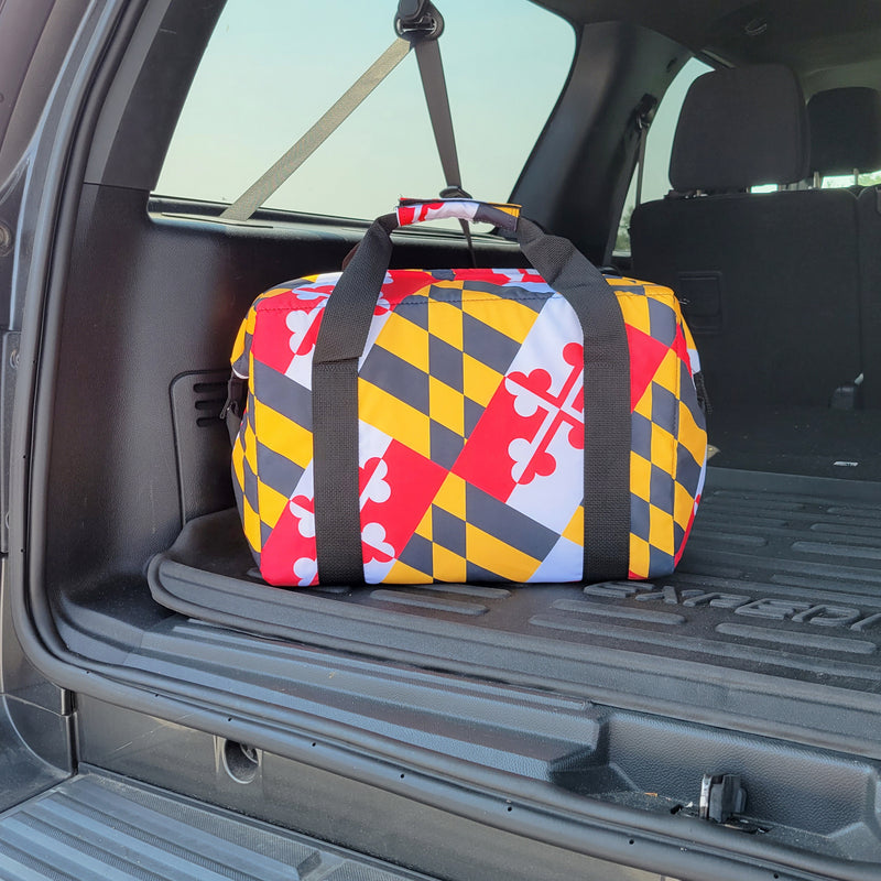 Maryland Flag Large Cooler Tote (scene)