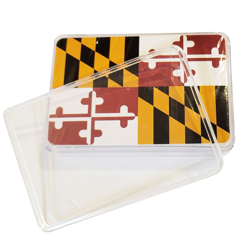 Maryland Flag Playing Cards in Plastic Box