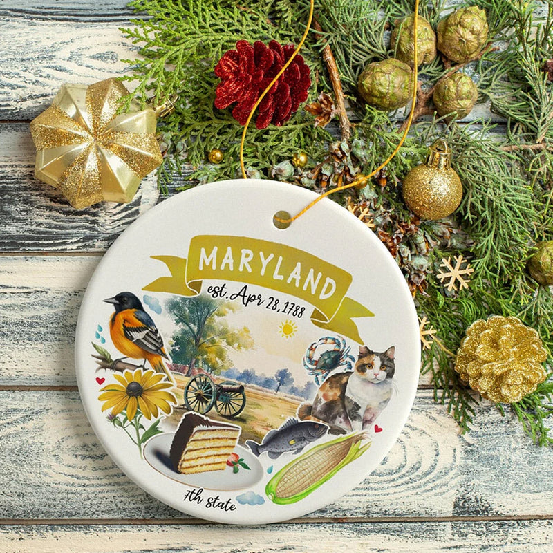 Maryland Icons Ceramic Ornament