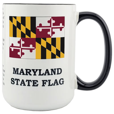 maryland state flag history mug 15 oz