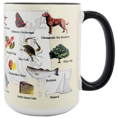 Maryland State Symbols Coffee Mug 15oz. right hand view