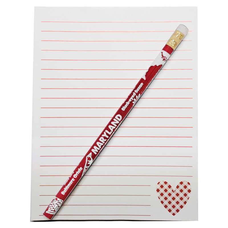 maryland symbols pencil with notepad