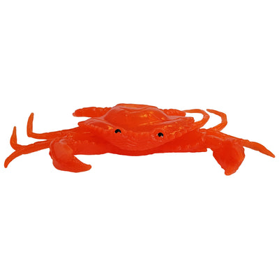 orange crab squeak toy front view