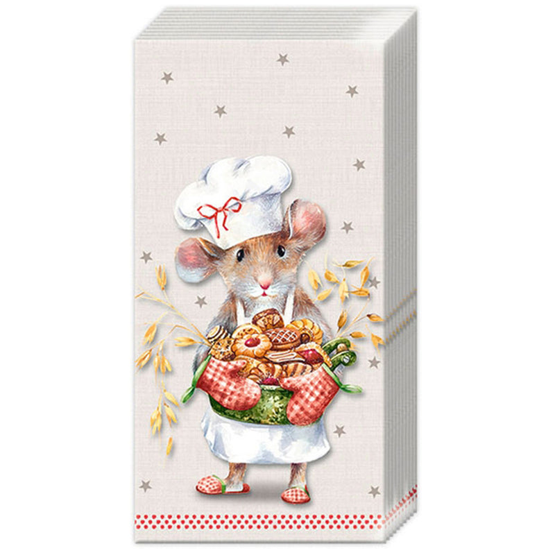 Pocket Tissue Pack - Mouse Cookie Baker