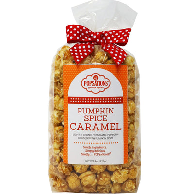 Popsations Pumpkin Spice Caramel Popcorn 8oz.