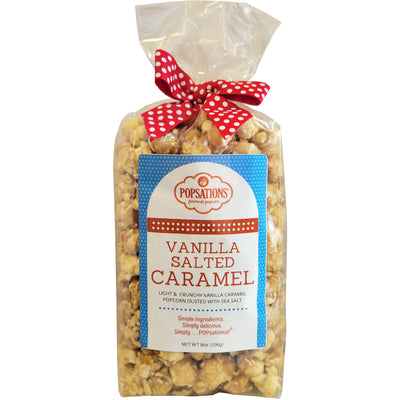 Popsations Vanilla Salted Caramel Popcorn 8oz.