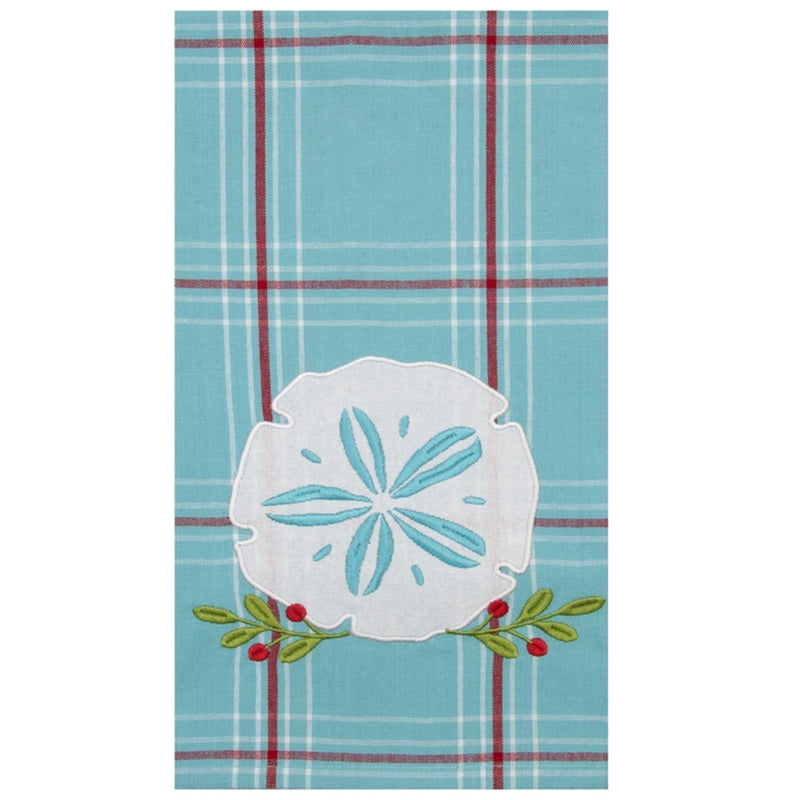 Sand Dollar Coastal Holiday Kitchen Towel