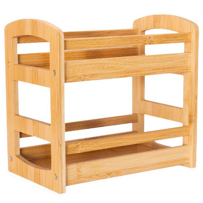 Two Tier Shelf Caddy Bamboo