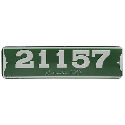 Zip Code & Town Aluminum Signs - 21157 Westminster, MD