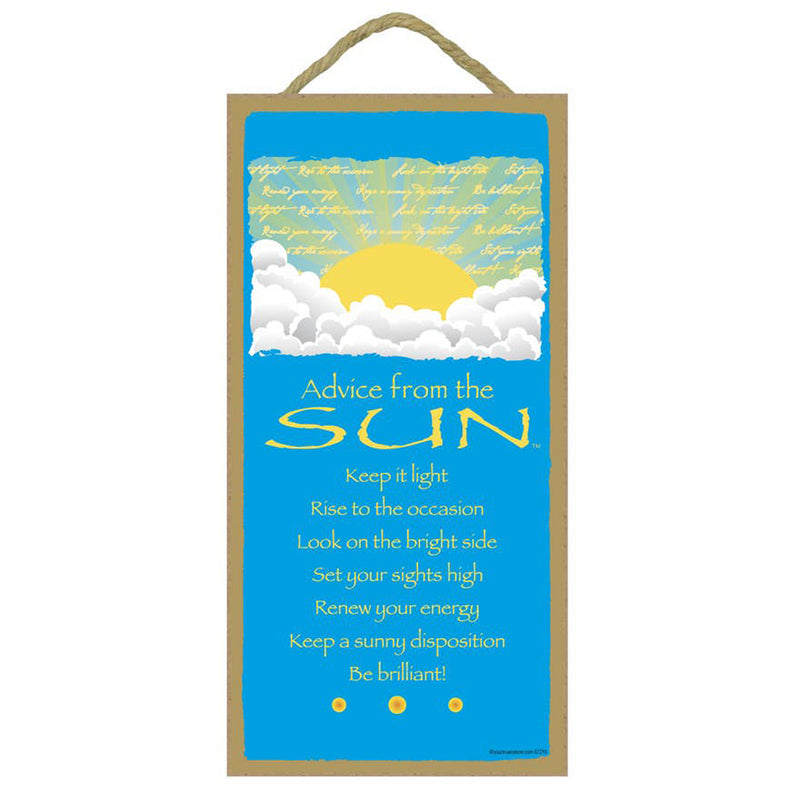 Advice From... the Sun (wood sign)