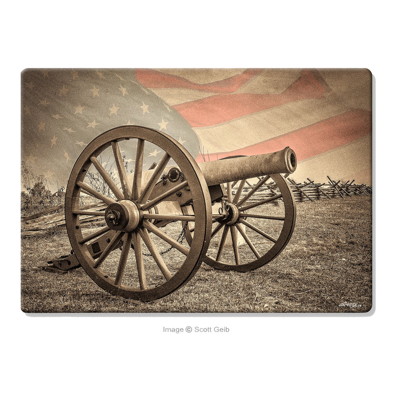 Antietam Canon American Flag Sepia Tone Neoprene Mouse Pad