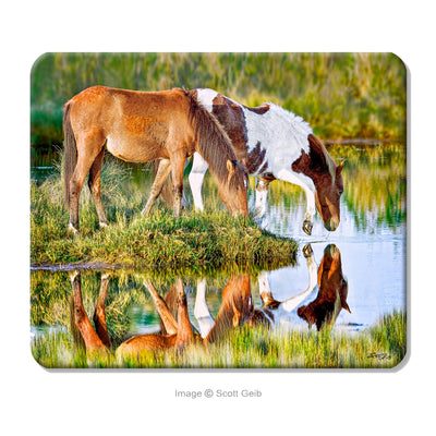 Assateague Ponies Neoprene Mouse Pad