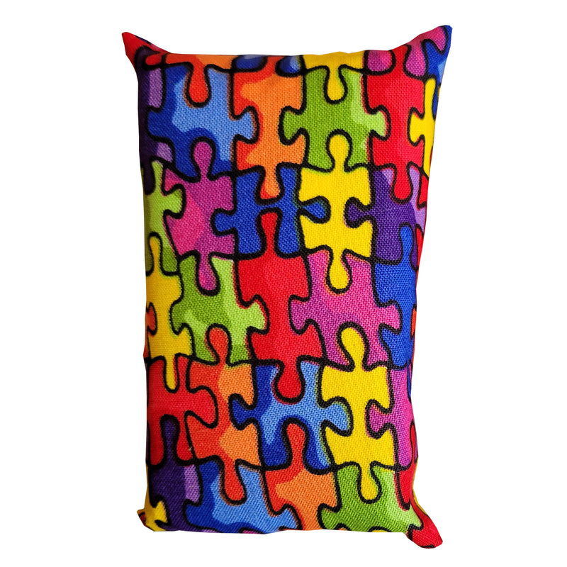 Autism Puzzle Fabric Tissue Pack Holder