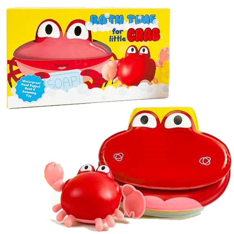 Bath Time For Little Crab - Swimming Crab Toy and Book