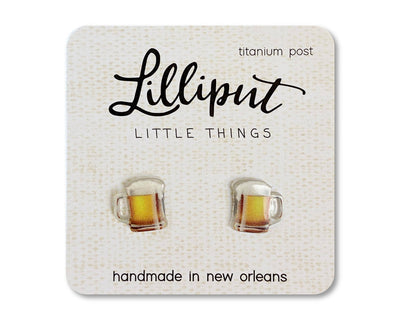 Mug of Beer Lilliput Earrings