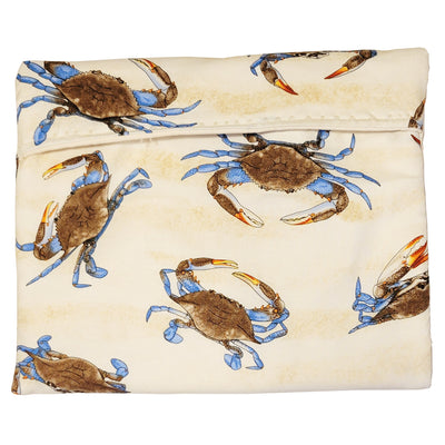 Potato Bag - Blue Crab with Cream Background