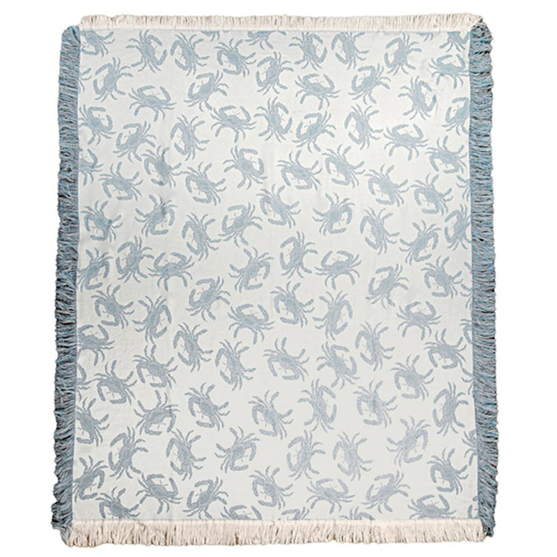 Blue Crabs Throw Blanket (Afghan)