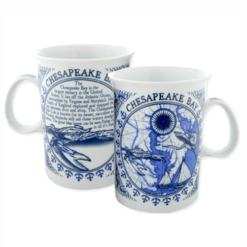 Chesapeake Bay Delft Blue Coffee Mug Multi