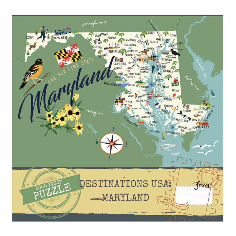 Destination Maryland 1,000 Piece Puzzle Box