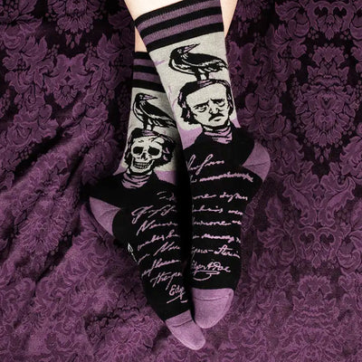 Edgar Allan Poe The Raven Socks