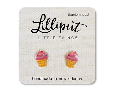 Ice Cream Cone Lilliput Earrings