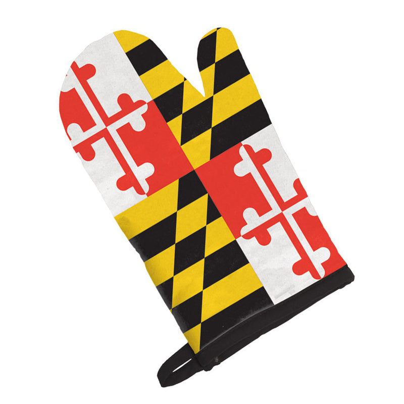 Maryland Flag Oven Mitt Black Trim