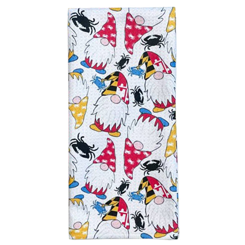 Maryland Garden Gnomes Full Print Kitchen Towel