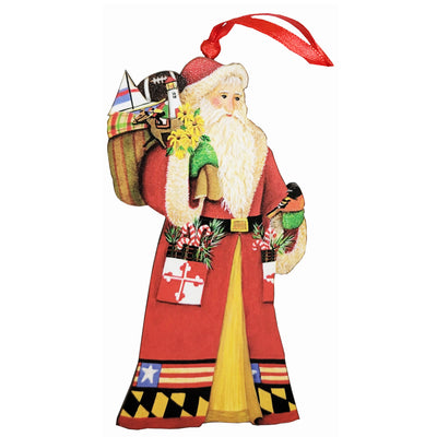 Maryland Santa Ornament