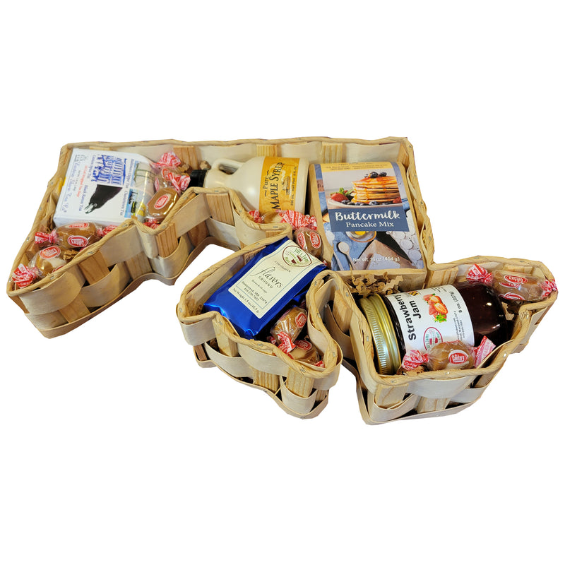 Maryland Shaped Breakfast Gift Basket