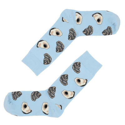 Oysters on Blue Socks