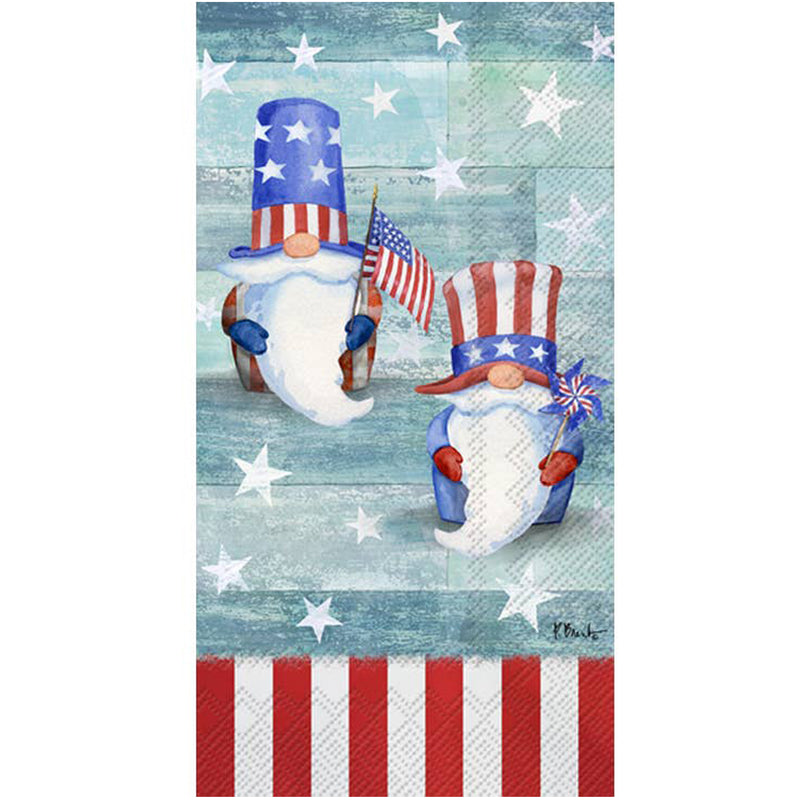 Patriotic Gnomes Guest Towel Paper Napkins