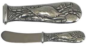 Pewter Crab Spreader