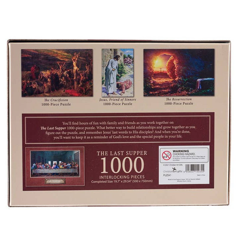 The Last Supper 1,000 Piece Puzzle (box back)