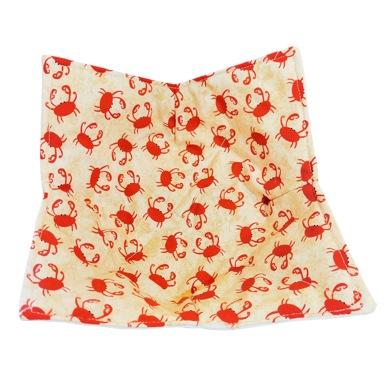 Whimsical Red Crabs Microwave Bowl Cozy Potholder